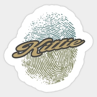 Kittie Fingerprint Sticker